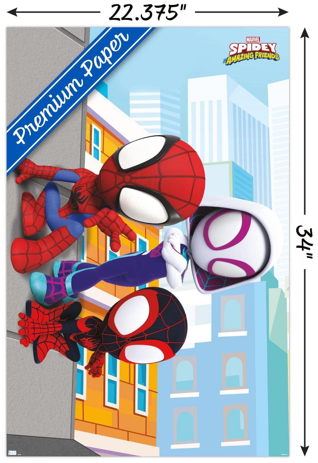 Marvel Spidey and His Amazing Friends - Wall Wall Poster, 22.375" x 34"