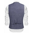 thumbnail image 4 of COOFANDY Men's Formal Waistcoat Regular Fit Business Dress Vest 6 Button, 4 of 10