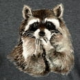 thumbnail image 3 of CafePress - Cute Humorous Watercolor Raccoon Blowing A T Shirt - Mens Tri-blend T-Shirt, 3 of 4