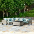 thumbnail image 2 of RST Brands Milo Gray 6 Piece Fire Sectional - Spa Blue, 2 of 8