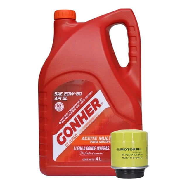 Kit Cambio De Aceite Polo 2013 Al 2014 1.2t Gonher 20w50