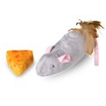 thumbnail image 4 of Pet Zone Jumbo Mouse & Cheese Mouse Sound Cat Toy for Cats and Kittens, 4 of 7