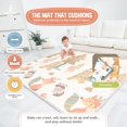 thumbnail image 3 of Alfombra de juego para niños , 160 x 180 x 1 cm, alfombra de suelo XXL de espuma gruesa plegable reversible – alfombra de despertar para bebé – alfombra de motricidad que favorece el desarrollo, 3 of 5