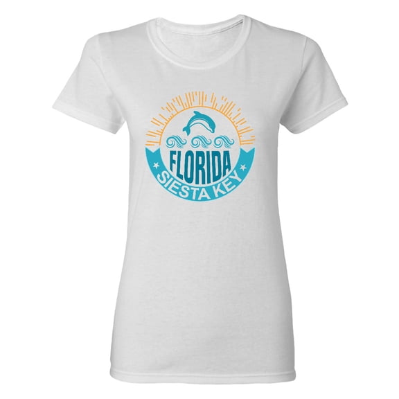 Inktastic Siesta Key Florida Beach Vacation Women's T-Shirt