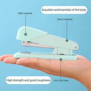 Feltree Macaron-colored Stapler Handheld Stapler Labor-saving Stapler Metal Stapler Universal Stapler Multifunctional Stapler Office Stapler Easy-to-use Stapler Efficie