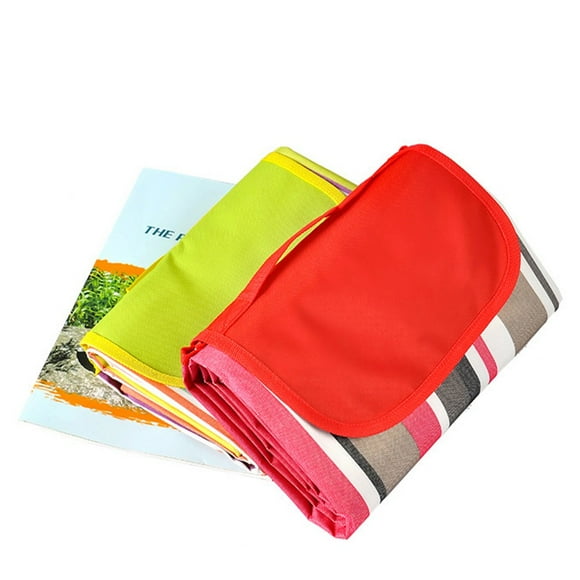 Outdoor Fold Camping Picnic Mat Waterproof Sandproof Beach Blanket For Travel 200*150 Rainbow Bars Shenzhuyue