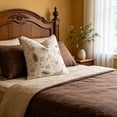 thumbnail image 4 of Qholemyo Floral Embroidered Throw Pillow Covers 17.7x17.7in Soft Elegant Decor For Indoor Sofa Bedroom, 4 of 6