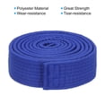 thumbnail image 3 of Uxcell Polyester Taekwondo Colored Ranking Belt For Practitioners Blue 1.57"x6.5', 3 of 5