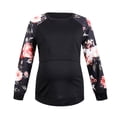 thumbnail image 2 of Women's Maternity Nursing Top Patchwork Long Sleeve Breastfeeding Shirt Clothes Black XL, 2 of 7