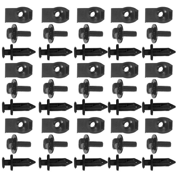 CATIEBYE Bumper Clips and Fasteners for Car, Metal and Plastic, Easy Installation, Replacement Auto Body Hardware