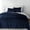 Navy, variant on Martha Stewart Natalie 100% Cotton/Polyester Reversible 3pc Duvet Set-1 Duvet, 2 Pillow Shams