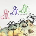 thumbnail image 5 of 150pcs Unbranded Colored Paper Clip Pony, Cute Fun Supplies, Adorable Dog & Paw Paper Clips, Multi-Color Metal Clasps for Document Binding & Decoration, 5 of 9