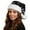 Black, variant on Santa hats Sequin Hat With Ear Festive Holiday Party Novelty Cap For Winter Outdoor Activities small santa hats