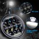 thumbnail image 4 of Proyector de luz baja para faros delanteros redondos de motocicleta de 60 W de 5,75 pulgadas con señal de giro DRL, 4 of 5