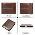 thumbnail image 5 of FALAN MULE Mens Wallet Genuine Leather RFID Blocking Large Capacity Trifold Wallet for Men with 13 Card Holders, 5 of 7
