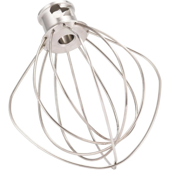 K45WW Stainless Steel Wire Whip for KitchenAid Artisan Series Tilt-Head Mixer 5 Quart Bowl, 6 Wire Whisk Fits for Artisan Mixer, Heavy Duty, Dishwasher Safe, Balloon Whisk