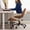 PU | Brown, variant on Ergonomic Cross-Legged Lounge Chair – Adjustable Height, 360° Swivel Meditation Chair with Wheels - Adjustable Height for ADHD Desk & Yoga, PU Leather Yoga Stool for Home Office