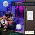 thumbnail image 2 of RunLessWire Click for Philips Hue Wireless Battery-Free Smart Dimming Light Switch- Gray, 2 of 8