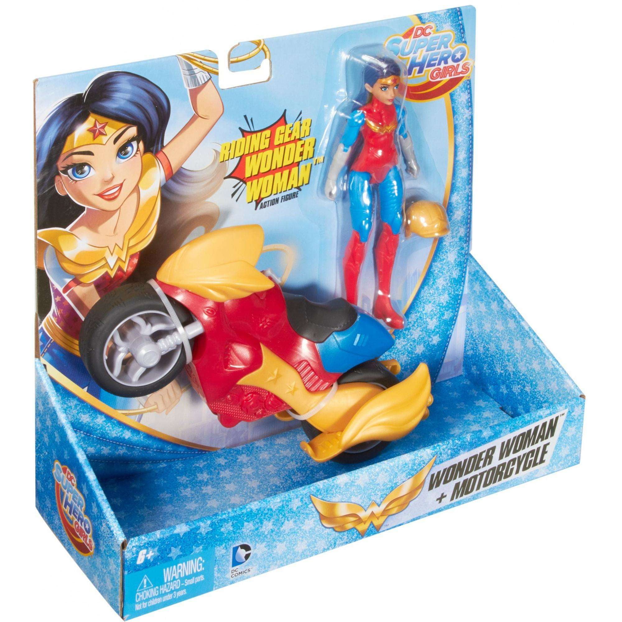 DC Super Hero Girls Wonder Woman & Motorcycle Doll - Walmart.com