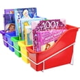thumbnail image 6 of Fits 5 Small Book Bins with Metal Shelf Rack, White, 6 of 11