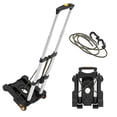 thumbnail image 1 of Mount-It! Luggage Cart with Wheels Foldable | Strong, Compact Luggage Cart Holds 77 Pounds - Carry Boxes, Backpacks and Luggage Smoothly with our Folding Luggage Cart, 1 of 5