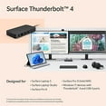 thumbnail image 4 of Open Box Microsoft Surface Thunderbolt Dock - High-Speed Docking Station with Thunderbolt 4, 2.5 Hours Laptop Charging, Dual 4K Monitor Support, 3 USB-C & 3 USB-A, 2.5G Ethernet, 3.5mm Audio Jack, 4 of 11