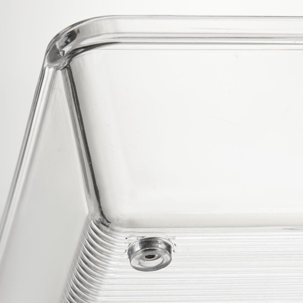 iDESIGN LINUS 52330 Drawer Organizer, Plastic, Clear, 6 in OAL, 2 in OAH, 3 in OAW