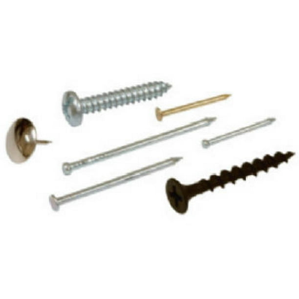 Juego surtido de clavos, tachuelas, clavos y tornillos Hillman Homepak