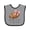 Heather and Black, variant on Inktastic Daddy's Little Draft Pick Football Pink Bow Boys or Girls Baby Bib