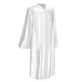 thumbnail image 2 of Endea Graduation Shiny White Graduation Gown  Cap, 2 of 9