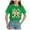 Green, variant on Godom Girls Short Sleeve T Shirts Crewneck Cute Casual Tops Kids Tshirts Clothes Summer Tops T-Shirt