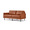 Brown, variant on Z-HOM 70" Genuine Leather Sofa, Top-Grain 2 Seater Leather Couch Loveseat for Living Room Office Mid-Century, Adult, Black