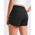 thumbnail image 4 of CRZ YOGA Girls Feathery-Fit Soft Athletic Shorts with Zipper Pocket Tennis Soccer Running Casual Liner Kids Teen, 4 of 7
