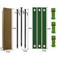 thumbnail image 3 of Kits de estacas para árboles de alta resistencia, estacas para árboles jóvenes enderezados, soportes para árboles de jardín para inclinar árboles al aire libre, 3 correas para árboles, 3 estacas de, 3 of 5