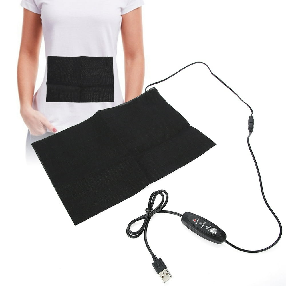 Tebru Heating Pad, Belly Warming Pad,Electric USB Charging Cloth Heater