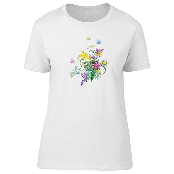 Summer Flowers, Cute Colors Tee Women's -Image by Shutterstock