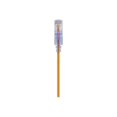 thumbnail image 5 of Monoprice SlimRun - Patch cable - RJ-45 (M) to RJ-45 (M) - 2 ft - UTP - CAT 6a - booted, snagless - yellow (pack of 10), 5 of 5