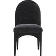 thumbnail image 3 of Pemberly Row Modern / Contemporary Black Fabric Dining Side Chair, 3 of 9
