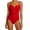 #0134Red, variant on Womens Plus Size One Piece Swimsuit European Solid Color Belly Covering Fashion Slimming Swimsuit with Shaping Bust Support Crisscross Back Beach Vacation Outfit