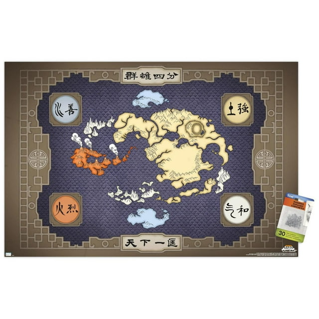 Avatar : le dernier maître de l'air - Carte
