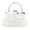 White, variant on TrendOFT Womens Evening Bags Satin 14 Roses Handheld Clutch Wedding Party Formal Event Accessory Formal Clutch Black One Size