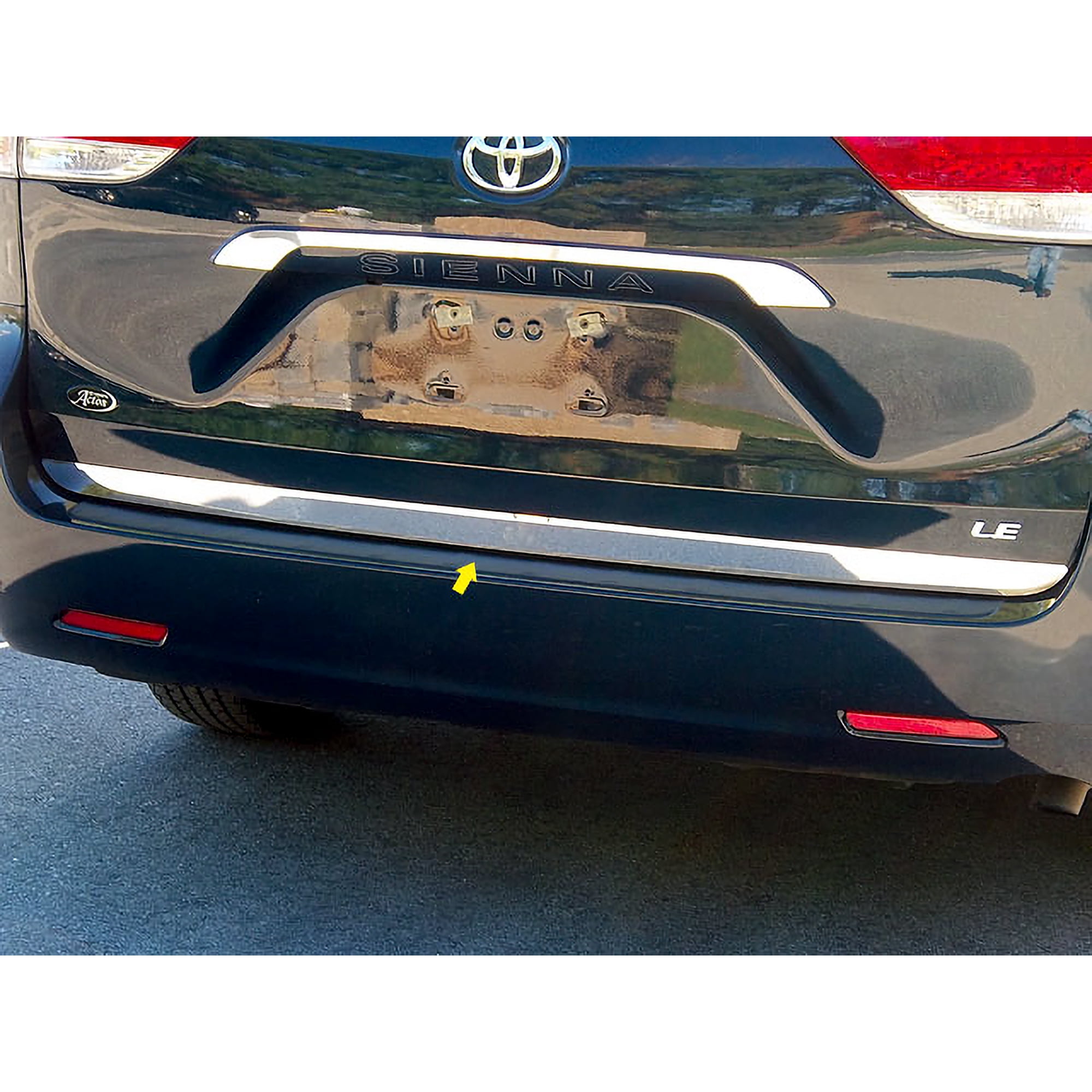 QAA RD11150 1 Piece Stainless Steel Rear Deck Trim for Toyota Sienna