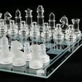 thumbnail image 3 of Juego de ajedrez de cristal fino de 10 " / 8", piezas de ajedrez de cristal Los 20x20cm Sunnimix ajedrez internacional de cristal, 3 of 8