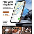 thumbnail image 4 of Funda de piel WTCASE para iPhone 17 Pro, magnética y delgada, color marrón, 4 of 8