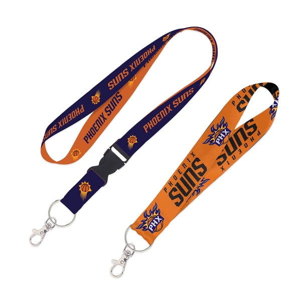 WinCraft Phoenix Suns 2-Pack Lanyard with Detachable Buckle & Key Strap Set
