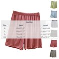 thumbnail image 5 of Bixock Women Pajamas Shorts Loungewear Shorts Solid Color Elastic Waist Soft Stretchy Versatile Daily Indoor Homewear Sleepwear Base Layer Trousers Women Clothings, 5 of 5