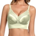 thumbnail image 2 of Afdoent Bras for Women Lace Push Up Racerback Bra Adjustable Straps Wirefree Seamless Comfy Everyday Bra, 2 of 5