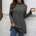 thumbnail image 5 of Ounisa Womens Sweaters Fall Fashion 2025 Casual Loose Turtleneck Batwing Long Sleeve Knit Sweater Pullover Tops, 5 of 7