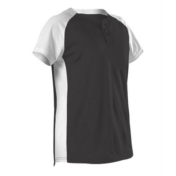 Alleson Athletic Women's Two Button Fastpitch Jersey Size 2XL Color Blacks