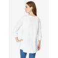thumbnail image 2 of Roaman's Women's Plus Size Travel Graphic Long Sleeve Tee, 2 of 6